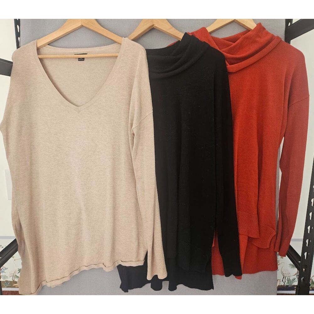 THREE New Direction Sweaters, size XL